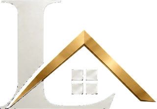 Legacy Home Builders Inc logo: a navy letter L forming a house beneath a gold gabled roof, Delaware custom home builder